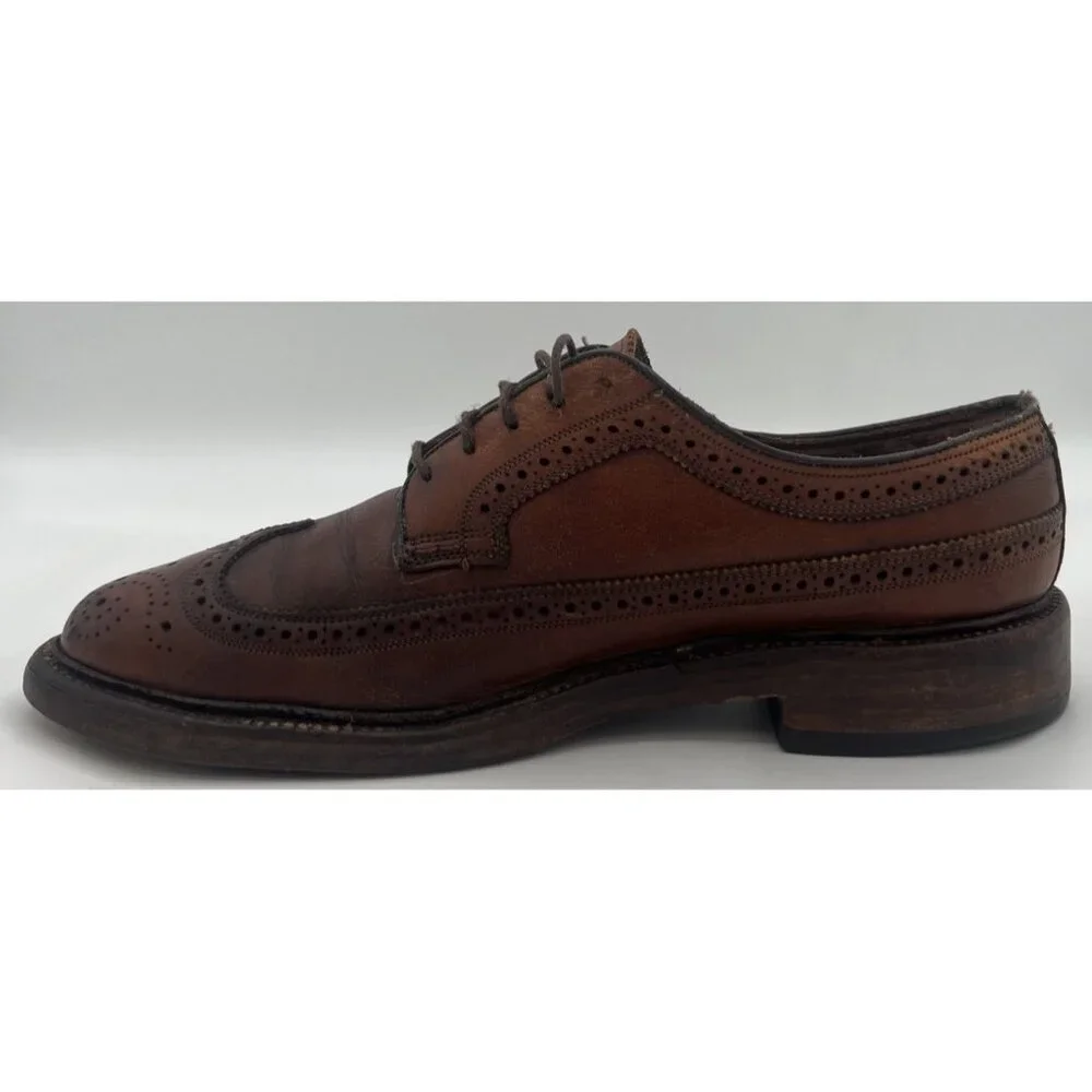 Vintage Florsheim Royal Imperial 93602 Longwing Wingtip Dress Shoes Men’s 8C